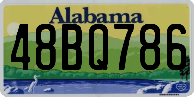 AL license plate 48BQ786