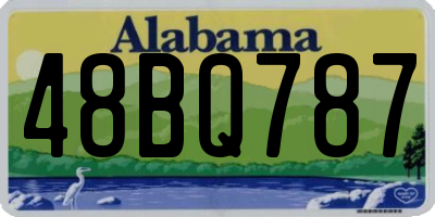 AL license plate 48BQ787