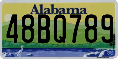 AL license plate 48BQ789
