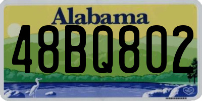 AL license plate 48BQ802
