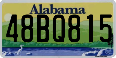 AL license plate 48BQ815