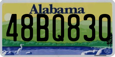 AL license plate 48BQ830