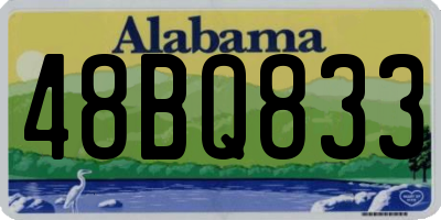 AL license plate 48BQ833