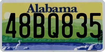 AL license plate 48BQ835