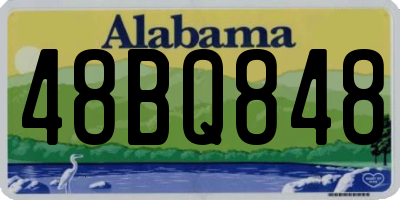 AL license plate 48BQ848