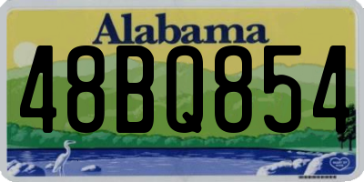AL license plate 48BQ854