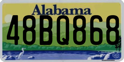 AL license plate 48BQ868