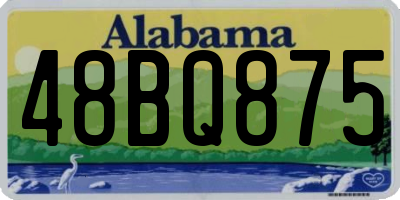 AL license plate 48BQ875
