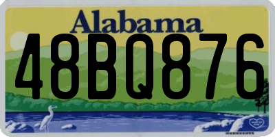 AL license plate 48BQ876