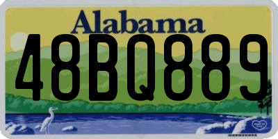 AL license plate 48BQ889