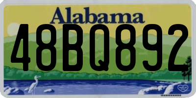AL license plate 48BQ892