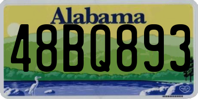 AL license plate 48BQ893