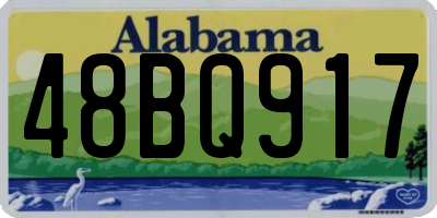 AL license plate 48BQ917