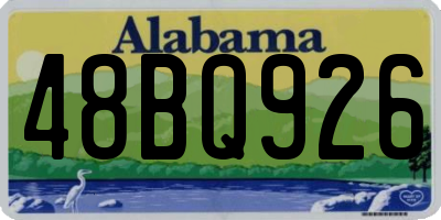 AL license plate 48BQ926