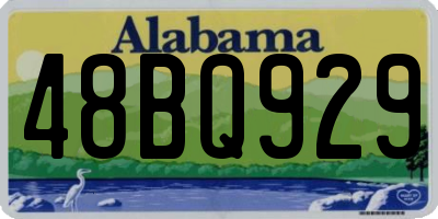 AL license plate 48BQ929