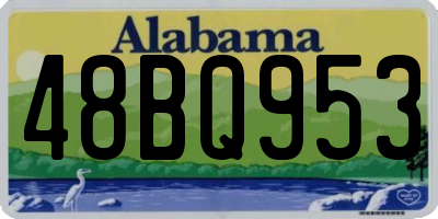 AL license plate 48BQ953