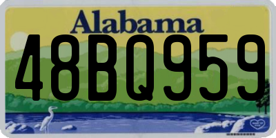AL license plate 48BQ959