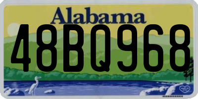 AL license plate 48BQ968