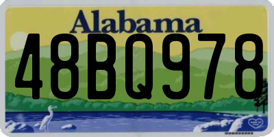 AL license plate 48BQ978