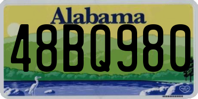 AL license plate 48BQ980