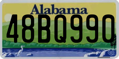 AL license plate 48BQ990