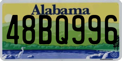AL license plate 48BQ996
