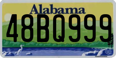 AL license plate 48BQ999