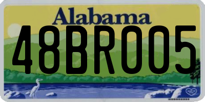 AL license plate 48BR005