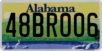 AL license plate 48BR006