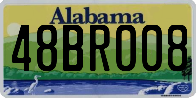 AL license plate 48BR008