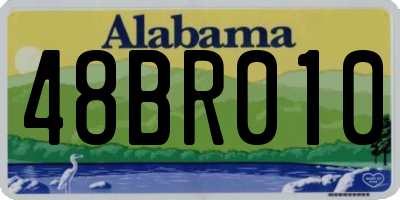 AL license plate 48BR010