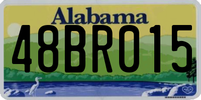 AL license plate 48BR015