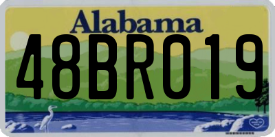 AL license plate 48BR019
