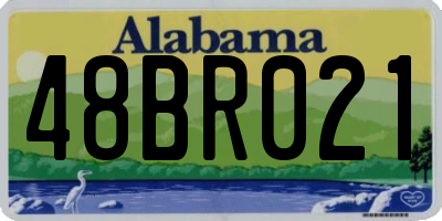 AL license plate 48BR021