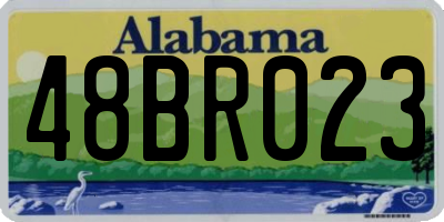 AL license plate 48BR023