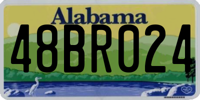 AL license plate 48BR024