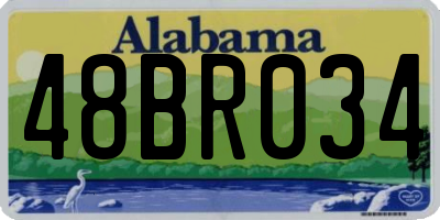 AL license plate 48BR034