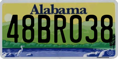 AL license plate 48BR038