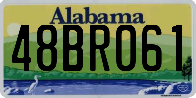 AL license plate 48BR061