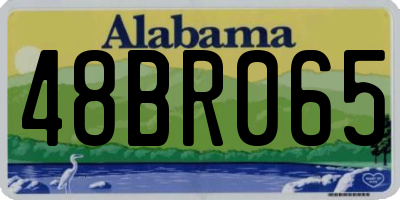 AL license plate 48BR065