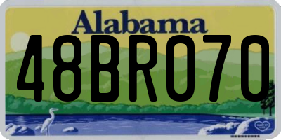 AL license plate 48BR070