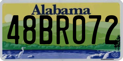 AL license plate 48BR072