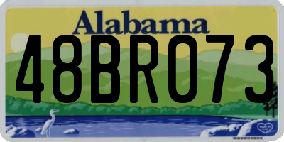 AL license plate 48BR073