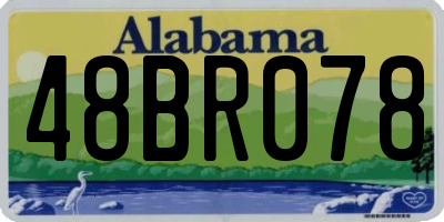 AL license plate 48BR078