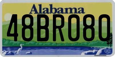 AL license plate 48BR080