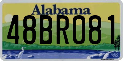 AL license plate 48BR081