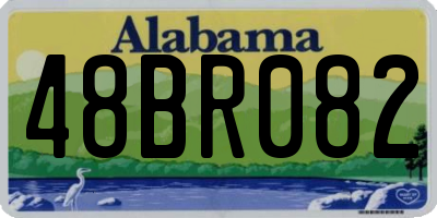 AL license plate 48BR082