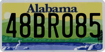 AL license plate 48BR085