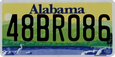 AL license plate 48BR086