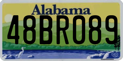 AL license plate 48BR089